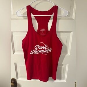 Red 'Drink Wisconsinbly' Tank Top